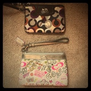 Bundle (2) Coach wristlets
